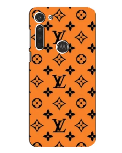 Чохол для Motorola MOTO G8 з картинкою «Помаранчевий стиль LV»