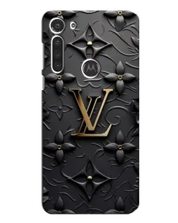 Чохол для Motorola MOTO G8 з картинкою «Шкіряна текстура LV»