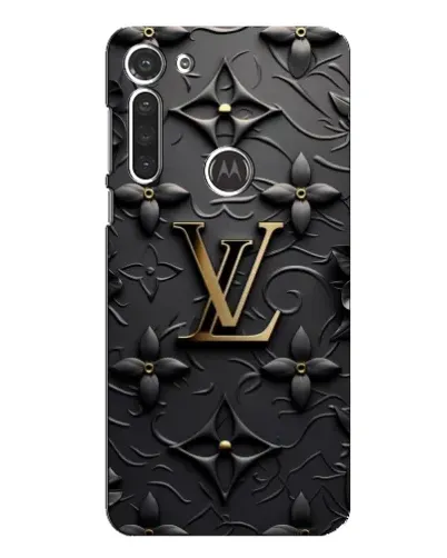 Чохол для Motorola MOTO G8 з картинкою «Шкіряна текстура LV»