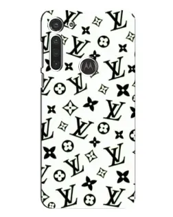 Чохол для Motorola MOTO G8 з картинкою «Монохромний хаос LV»