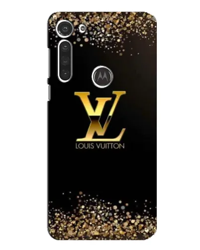 Чохол для Motorola MOTO G8 з картинкою «LV — золоті іскри»
