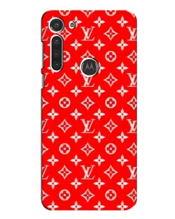 Чохол для Motorola MOTO G8 з картинкою «Яскравий паттерн LV»