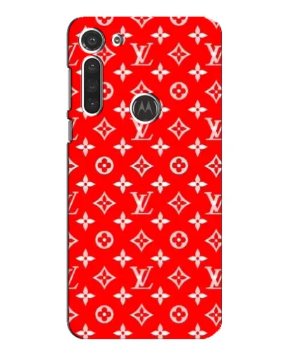 Чохол для Motorola MOTO G8 з картинкою «Яскравий паттерн LV»