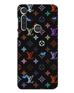 Чохол для Motorola MOTO G8 з картинкою «Кольорова монограма LV»