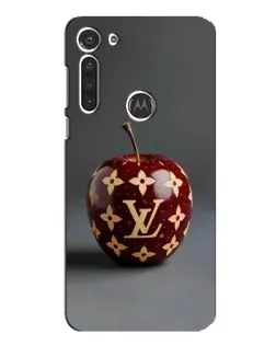 Чохол для Motorola MOTO G8 з картинкою «Червоне яблуко LV»