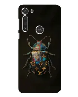 Чохол для Motorola MOTO G8 з картинкою «LV — мармуровий принт»
