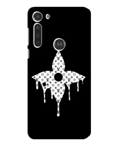 Чохол для Motorola MOTO G8 з картинкою «Квіткова монограма»