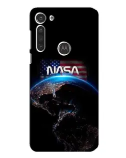 Чехол для Motorola MOTO G8 с картинкой «Земля из космоса NASA»