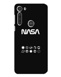 Чехол для Motorola MOTO G8 с картинкой «NASA — технический принт»