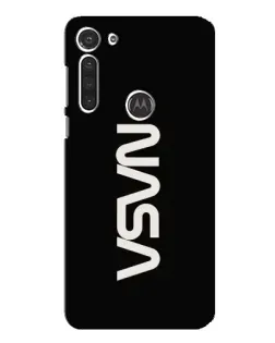 Чехол для Motorola MOTO G8 с картинкой «NASA — вертикальный логотип»