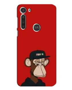 Чохол для Motorola MOTO G8 з картинкою «Bored Ape — червоний фон» Чохол для Motorola MOTO G8 з картинкою «Bored Ape — червоний фон»