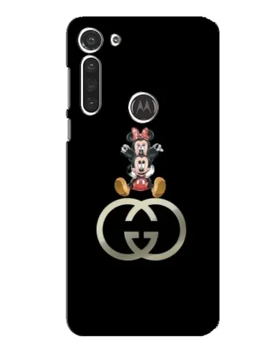 Чехол для Motorola MOTO G8 с картинкой «Минни Маус на лого»