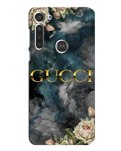 Чехол для Motorola MOTO G8 с картинкой «Абстрактные цветы Gucci»