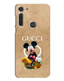 Чехол для Motorola MOTO G8 с картинкой «Микки Маус Gucci — крафт» Чехол для Motorola MOTO G8 с картинкой «Микки Маус Gucci — крафт»