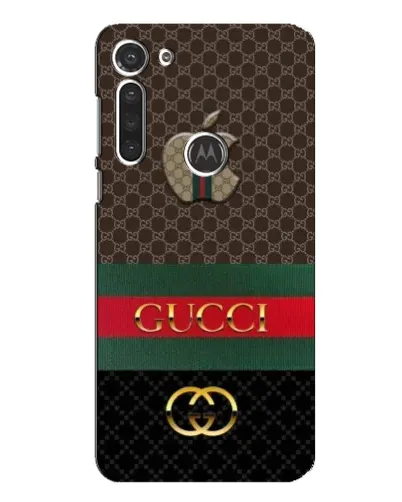 Чехол для Motorola MOTO G8 с картинкой «Gucci — брендированный десерт»