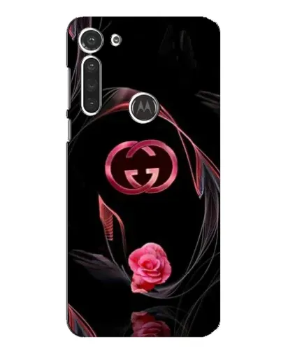 Чехол для Motorola MOTO G8 с картинкой «Gucci — неоновая роза»