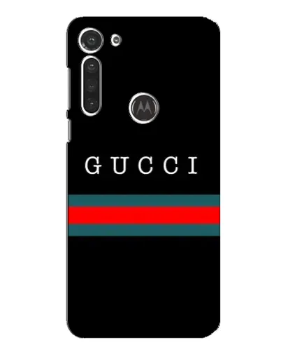 Чехол для Motorola MOTO G8 с картинкой «Gucci — красный пояс»