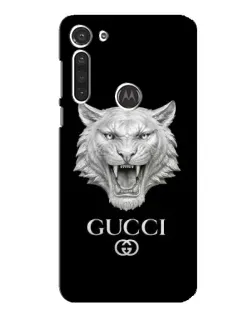 Чехол для Motorola MOTO G8 с картинкой «Gucci — серебряный лев» Чехол для Motorola MOTO G8 с картинкой «Gucci — серебряный лев»