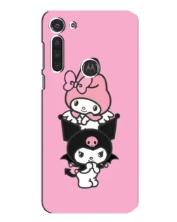 Чехол для Motorola MOTO G8 с картинкой «My Melody и Kuromi» Чехол для Motorola MOTO G8 с картинкой «My Melody и Kuromi»