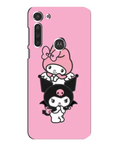 Чехол для Motorola MOTO G8 с картинкой «My Melody и Kuromi»