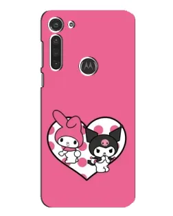 Чехол для Motorola MOTO G8 с картинкой «Kuromi и My Melody» Чехол для Motorola MOTO G8 с картинкой «Kuromi и My Melody»