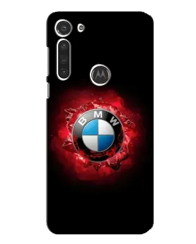 Чехол для Motorola MOTO G8 с картинкой «Логотип BMW — вспышка»