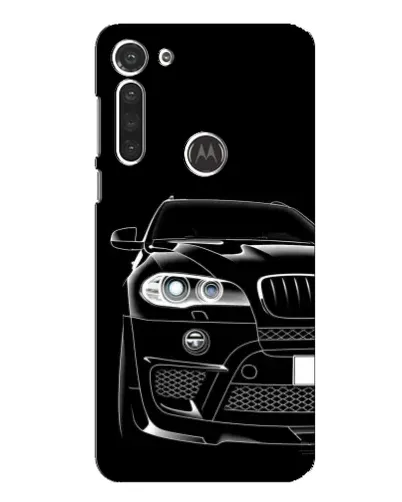 Чехол для Motorola MOTO G8 с картинкой «Темный силуэт BMW»
