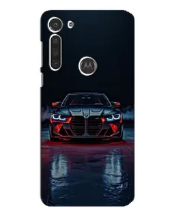 Чехол для Motorola MOTO G8 с картинкой «BMW на мокрой дороге»