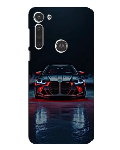 Чехол для Motorola MOTO G8 с картинкой «BMW на мокрой дороге»