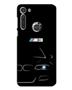Чехол для Motorola MOTO G8 с картинкой «Минималистичный принт BMW M3»