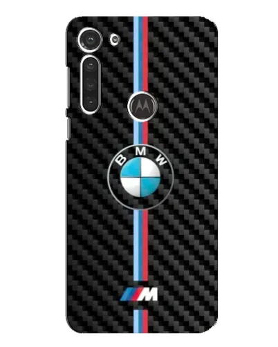 Чехол для Motorola MOTO G8 с картинкой «Эмблема BMW и карбон»