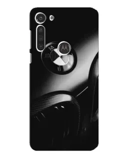 Чехол для Motorola MOTO G8 с картинкой «Эмблема BMW — макро»
