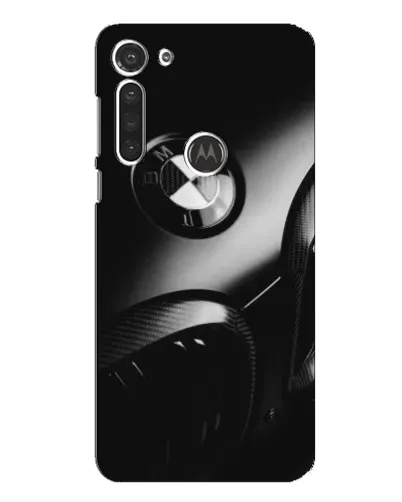 Чехол для Motorola MOTO G8 с картинкой «Эмблема BMW — макро»