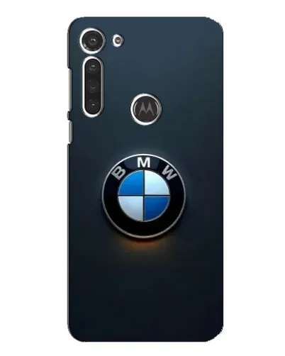 Чехол для Motorola MOTO G8 с картинкой «Логотип BMW — минимализм»