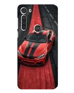 Чехол для Motorola MOTO G8 с картинкой «BMW на красной дорожке»