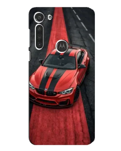 Чехол для Motorola MOTO G8 с картинкой «BMW на красной дорожке»