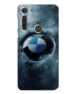 Чохол для Motorola MOTO G8 з картинкою «Логотип BMW — лід»