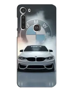 Чохол для Motorola MOTO G8 з картинкою «BMW в білому диму»