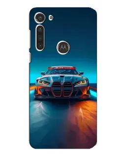 Чохол для Motorola MOTO G8 з картинкою «BMW — вогні неону»