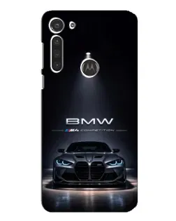 Чохол для Motorola MOTO G8 з картинкою «BMW крізь нічне місто»