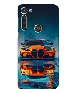 Чохол для Motorola MOTO G8 з картинкою «BMW — золота емблема»