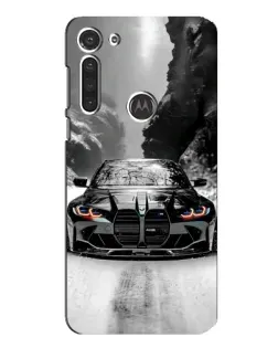 Чохол для Motorola MOTO G8 з картинкою «BMW — акварельний дрифт»