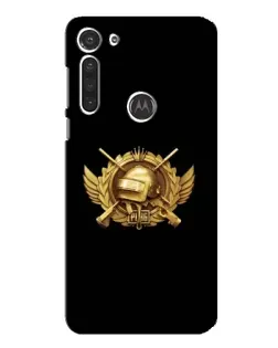 Чохол для Motorola MOTO G8 з картинкою «PUBG — помаранчевий градієнт»