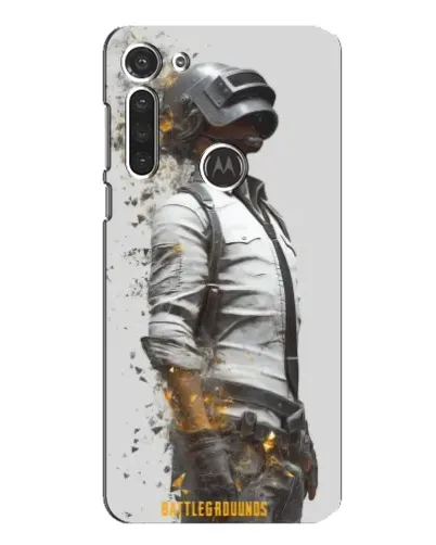 Чохол для Motorola MOTO G8 з картинкою «PUBG — боєць у пилу»
