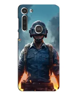 Чохол для Motorola MOTO G8 з картинкою «PUBG — реалістичний герой»