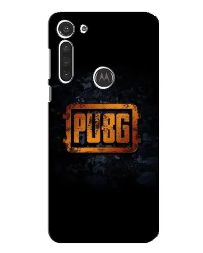 Чохол для Motorola MOTO G8 з картинкою «PUBG — золотий логотип»