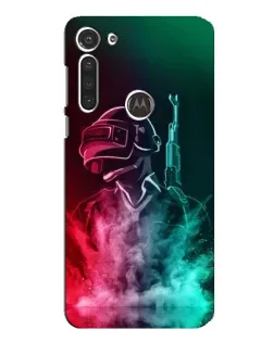 Чохол для Motorola MOTO G8 з картинкою «PUBG — вогняний воїн»