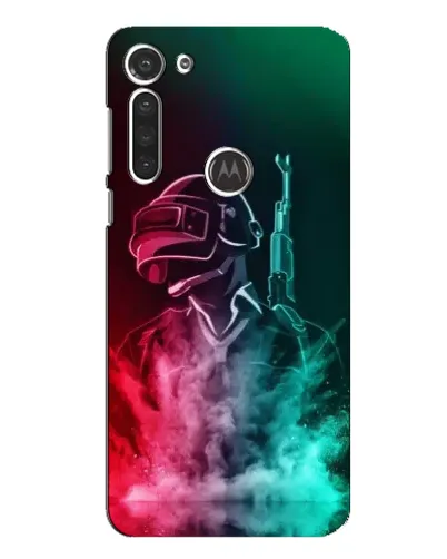 Чохол для Motorola MOTO G8 з картинкою «PUBG — вогняний воїн»