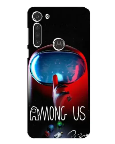Чехол для Motorola MOTO G8 с картинкой «Красный импостер — макро» Чехол для Motorola MOTO G8 с картинкой «Красный импостер — макро»