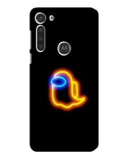 Чохол для Motorola MOTO G8 з картинкою «Among Us неонове сяйво»